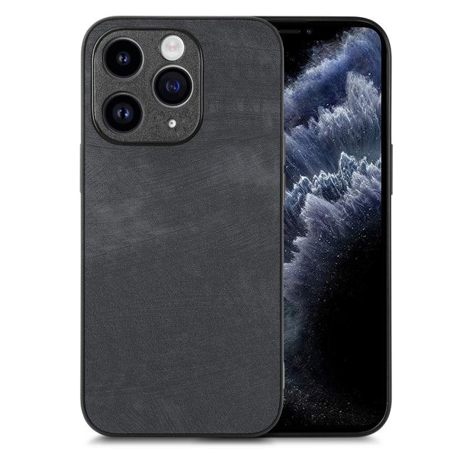 Vintage Leather PC Back Cover Phone Case, For iPhone 11 Pro, For iPhone X / XS, For iPhone XR, For iPhone XS Max