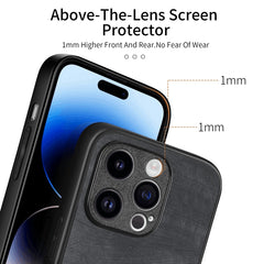 Vintage Leather PC Back Cover Phone Case