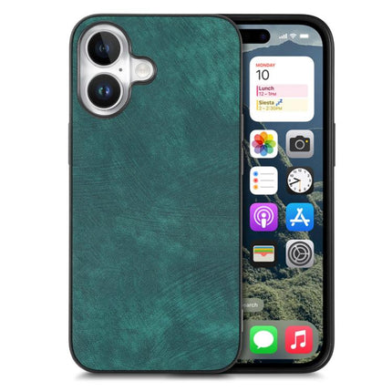 Vintage Leather PC Back Cover Phone Case, For iPhone 17e / 16e, For iPhone 17 Pro Max, For iPhone 17 Pro, For iPhone 17