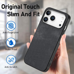 Vintage Leather PC Back Cover Phone Case