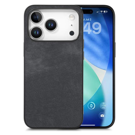 Vintage Leather PC Back Cover Phone Case, For iPhone 17e / 16e, For iPhone 17 Pro Max, For iPhone 17 Pro, For iPhone 17