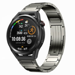 22mm I-Shaped Titanium Alloy Watch Band, For Honor Watch GS 3, For Huawei Watch GT3 46mm, For Huawei Watch GT Runner, For Huawei Watch 3 Pro, For Huawei Watch 3, For Huawei GT2 Pro, For Huawei GT2 46mm