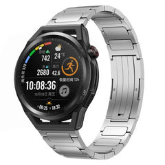 22mm I-Shaped Titanium Alloy Watch Band, For Honor Watch GS 3, For Huawei Watch GT3 46mm, For Huawei Watch GT Runner, For Huawei Watch 3 Pro, For Huawei Watch 3, For Huawei GT2 Pro, For Huawei GT2 46mm