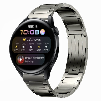 22mm I-Shaped Titanium Alloy Watch Band, For Honor Watch GS 3, For Huawei Watch GT3 46mm, For Huawei Watch GT Runner, For Huawei Watch 3 Pro, For Huawei Watch 3, For Huawei GT2 Pro, For Huawei GT2 46mm
