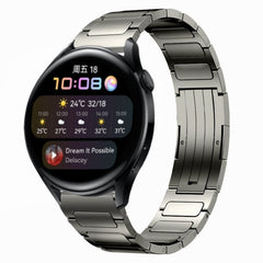22mm I-Shaped Titanium Alloy Watch Band, For Honor Watch GS 3, For Huawei Watch GT3 46mm, For Huawei Watch GT Runner, For Huawei Watch 3 Pro, For Huawei Watch 3, For Huawei GT2 Pro, For Huawei GT2 46mm