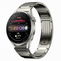 22mm I-Shaped Titanium Alloy Watch Band, For Honor Watch GS 3, For Huawei Watch GT3 46mm, For Huawei Watch GT Runner, For Huawei Watch 3 Pro, For Huawei Watch 3, For Huawei GT2 Pro, For Huawei GT2 46mm