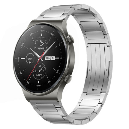 22mm I-Shaped Titanium Alloy Watch Band, For Honor Watch GS 3, For Huawei Watch GT3 46mm, For Huawei Watch GT Runner, For Huawei Watch 3 Pro, For Huawei Watch 3, For Huawei GT2 Pro, For Huawei GT2 46mm