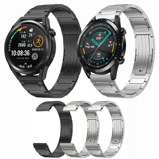22mm I-Shaped Titanium Alloy Watch Band, For Honor Watch GS 3, For Huawei Watch GT3 46mm, For Huawei Watch GT Runner, For Huawei Watch 3 Pro, For Huawei Watch 3, For Huawei GT2 Pro, For Huawei GT2 46mm