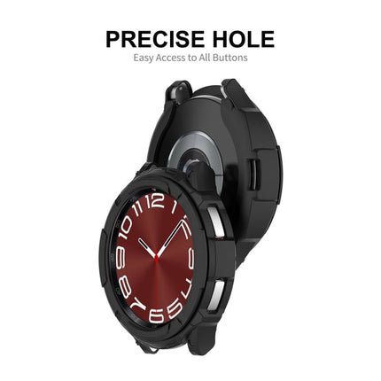 ENKAY Hat-Prince 2 in 1 TPU Armor Watch Case + 0.2mm 9H Tempered Glass Screen Protector, For Samsung Galaxy Watch6 Classic 47mm, For Samsung Galaxy Watch6 Classic 43mm