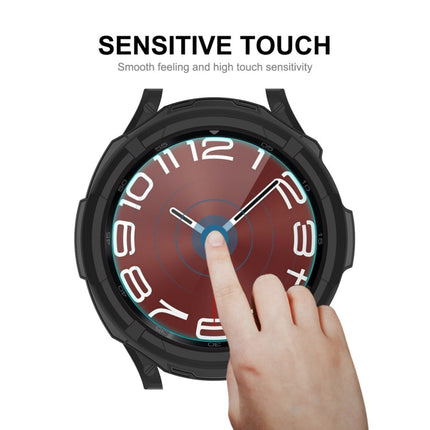 ENKAY Hat-Prince 2 in 1 TPU Armor Watch Case + 0.2mm 9H Tempered Glass Screen Protector, For Samsung Galaxy Watch6 Classic 47mm, For Samsung Galaxy Watch6 Classic 43mm