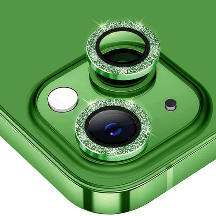 ENKAY Hat-Prince Glitter Rear Lens Aluminium Alloy Tempered Glass Film, For iPhone 15 Pro / 15 Pro Max, For iPhone 15 / 15 Plus