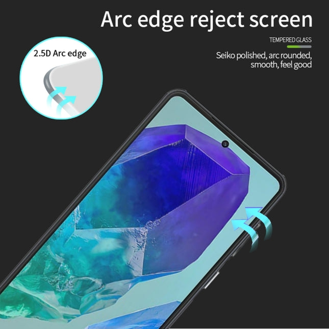 PINWUYO 9H 2.5D Full Screen Tempered Glass Film, For Galaxy M55, For Galaxy S24+ 5G, For Galaxy S24 5G, For Galaxy A15, For Galaxy A05, For Galaxy A05s, For Galaxy A17 / A16 / A26, For Galaxy A35 / A55