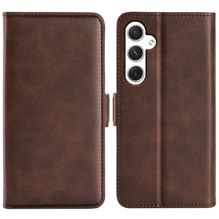 Dual-side Magnetic Buckle Horizontal Flip Leather Phone Case, For Samsung Galaxy A35, For Samsung Galaxy S24 Ultra 5G, For Samsung Galaxy S24+ 5G, For Samsung Galaxy S24 5G