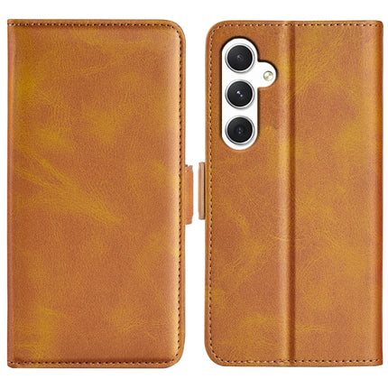 Dual-side Magnetic Buckle Horizontal Flip Leather Phone Case, For Samsung Galaxy A35, For Samsung Galaxy S24 Ultra 5G, For Samsung Galaxy S24+ 5G, For Samsung Galaxy S24 5G