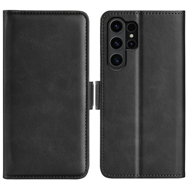 Dual-side Magnetic Buckle Horizontal Flip Leather Phone Case, For Samsung Galaxy A35, For Samsung Galaxy S24 Ultra 5G, For Samsung Galaxy S24+ 5G, For Samsung Galaxy S24 5G