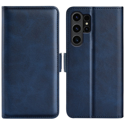 Dual-side Magnetic Buckle Horizontal Flip Leather Phone Case, For Samsung Galaxy A35, For Samsung Galaxy S24 Ultra 5G, For Samsung Galaxy S24+ 5G, For Samsung Galaxy S24 5G