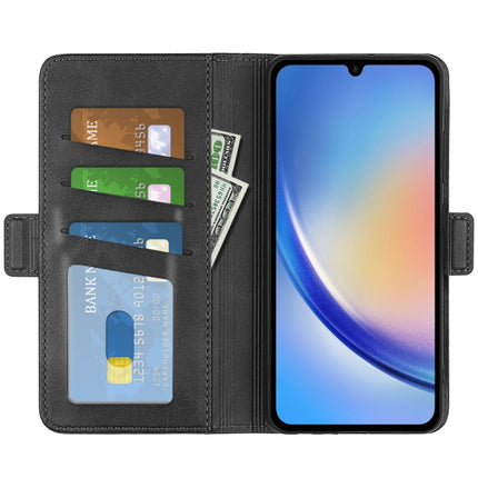 Dual-side Magnetic Buckle Horizontal Flip Leather Phone Case, For Samsung Galaxy A35, For Samsung Galaxy S24 Ultra 5G, For Samsung Galaxy S24+ 5G, For Samsung Galaxy S24 5G