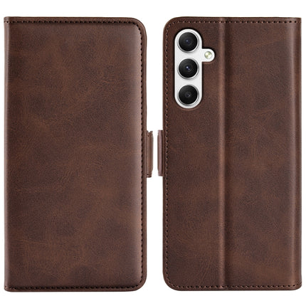 Dual-side Magnetic Buckle Horizontal Flip Leather Phone Case, For Samsung Galaxy A35, For Samsung Galaxy S24 Ultra 5G, For Samsung Galaxy S24+ 5G, For Samsung Galaxy S24 5G