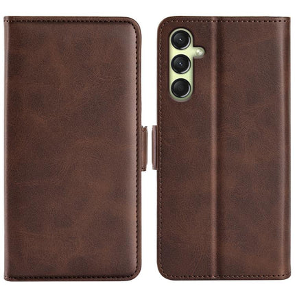 Dual-side Magnetic Buckle Horizontal Flip Leather Phone Case, For Samsung Galaxy S25+ 5G, For Samsung Galaxy S25 Ultra 5G, For Samsung Galaxy A16, For Samsung Galaxy S24 FE 5G