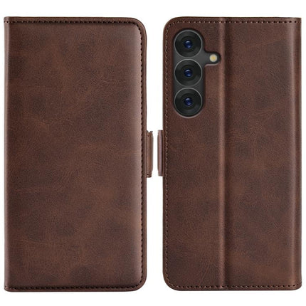 Dual-side Magnetic Buckle Horizontal Flip Leather Phone Case, For Samsung Galaxy S25+ 5G, For Samsung Galaxy S25 Ultra 5G, For Samsung Galaxy A16, For Samsung Galaxy S24 FE 5G