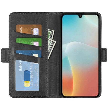 Dual-side Magnetic Buckle Horizontal Flip Leather Phone Case, For Samsung Galaxy M16 / F16