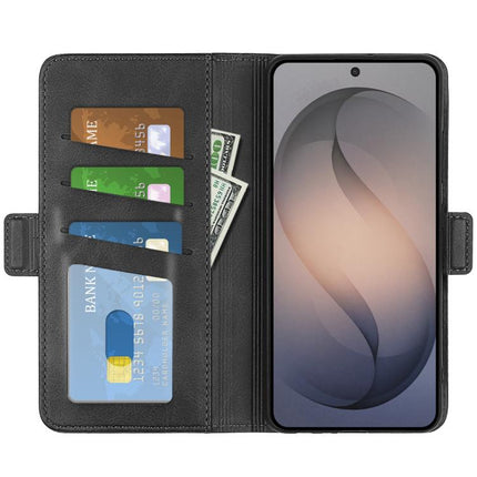Dual-side Magnetic Buckle Horizontal Flip Leather Phone Case, For Galaxy S26 FE 5G, For Galaxy S26+ 5G, For Galaxy S26 Edge 5G, For Galaxy S26 Ultra 5G
