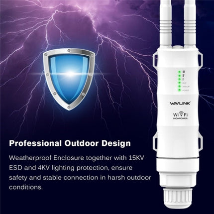 WAVLINK WN570HN2 With PoE Powered WAN/ AP / Repeater Mode 300Mbps Outdoor Router, US Plug, UK Plug, EU Plug, AU Plug