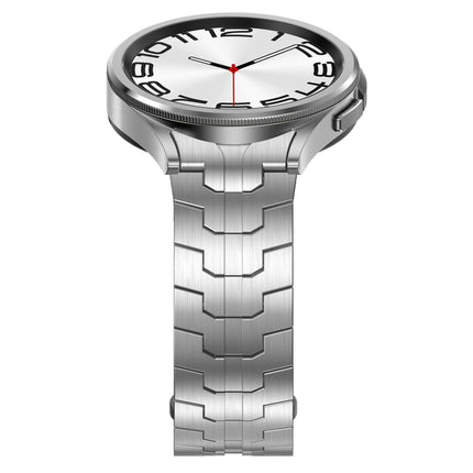 Lron Man Curved Connection Stainless Steel Watch Band, For Samsung Galaxy Watch6 Classic 43 / 47mm, For Samsung Galaxy Watch 6 40 / 44mm, For Samsung Galaxy Watch 5 40 / 44mm, For Samsung Galaxy Watch 5 Pro, For Samsung Galaxy Watch 4 40 / 44mm��������...