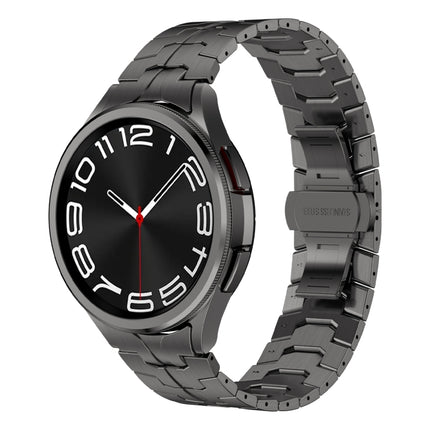 Lron Man Curved Connection Stainless Steel Watch Band, For Samsung Galaxy Watch6 Classic 43 / 47mm, For Samsung Galaxy Watch 6 40 / 44mm, For Samsung Galaxy Watch 5 40 / 44mm, For Samsung Galaxy Watch 5 Pro, For Samsung Galaxy Watch 4 40 / 44mm��������...