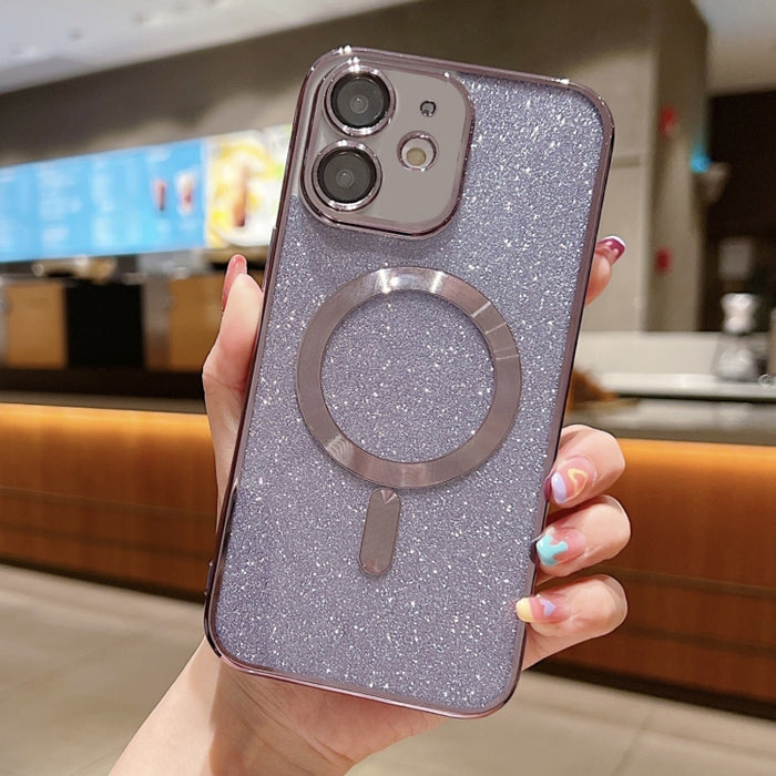 Glitter Electroplating MagSafe TPU Phone Case, For iPhone 12, For iPhone 12 Pro Max, For iPhone 12 Pro
