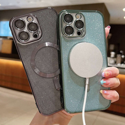 Glitter Electroplating MagSafe TPU Phone Case, For iPhone 16 Pro, For iPhone 16 Plus, For iPhone 16