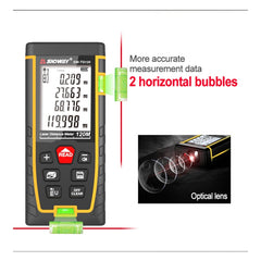 SNDWAY Double Horizontal bubble Rangefinder Laser Distance Meter Range Hand Tool Device SW- TG100