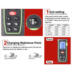 SNDWAY Range Finder Laser Handheld Range Finder SW-T40, SW-T40