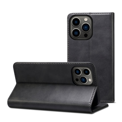Suteni Calf Texture Horizontal Flip Leather Phone Case, For iPhone 15 Pro, For iPhone 15 Plus, For iPhone 15, For iPhone 17e / 16e