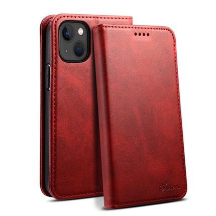 Suteni Calf Texture Horizontal Flip Leather Phone Case, For iPhone 15 Pro, For iPhone 15 Plus, For iPhone 15, For iPhone 17e / 16e