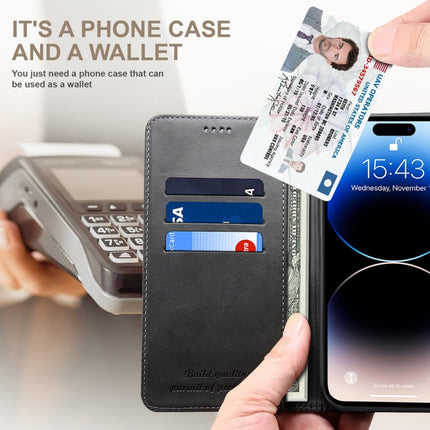 Suteni Calf Texture Horizontal Flip Leather Phone Case, For iPhone 16 Pro Max, For iPhone 16 Pro, For iPhone 16 Plus, For iPhone 16, For iPhone 15 Pro Max, For iPhone 15 Pro