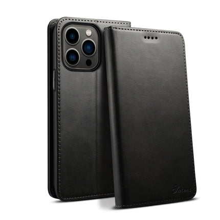 Suteni Calf Texture Horizontal Flip Leather Phone Case, For iPhone 16 Pro Max, For iPhone 16 Pro, For iPhone 16 Plus, For iPhone 16, For iPhone 15 Pro Max, For iPhone 15 Pro