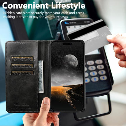 Suteni Calf Texture Horizontal Flip Leather Phone Case, For iPhone 18 Pro, For iPhone 18 Pro Max, For iPhone 17 Pro Max, For iPhone 17 Pro, For iPhone 17, For iPhone Air