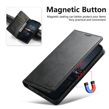 Suteni Calf Texture Horizontal Flip Leather Phone Case, For iPhone 18, For iPhone 18 Pro, For iPhone 18 Pro Max, For iPhone 17 Pro Max, For iPhone 17 Pro, For iPhone 17