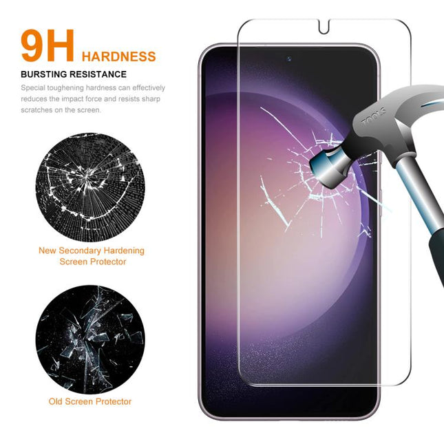 2pcs ENKAY 0.18mm High Aluminum-silicon Tempered Glass Film, Support Ultrasonic Fingerprint Unclock, For Galaxy S26 FE 5G, For Galaxy S26+ 5G, For Galaxy S26 Ultra 5G, For Galaxy S26 5G, For Galaxy S24 Ultra 5G, For Galaxy S24+ 5G, For Galaxy S24 5G