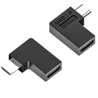 Type-C Female to Micro Male Right Bend