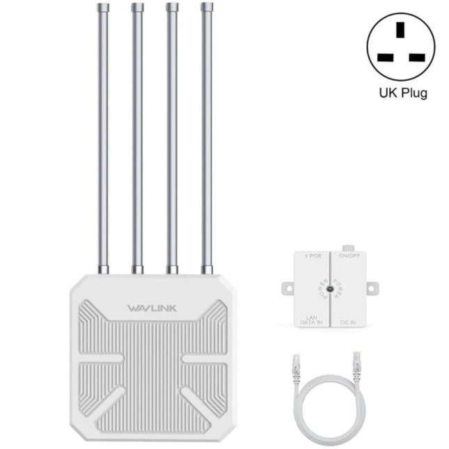 WAVLINK WN573HX3 AX3000 Waterproof Outdoor WiFi Wireless Outdoor Dual Band Router, US Plug, UK Plug, EU Plug, AU Plug