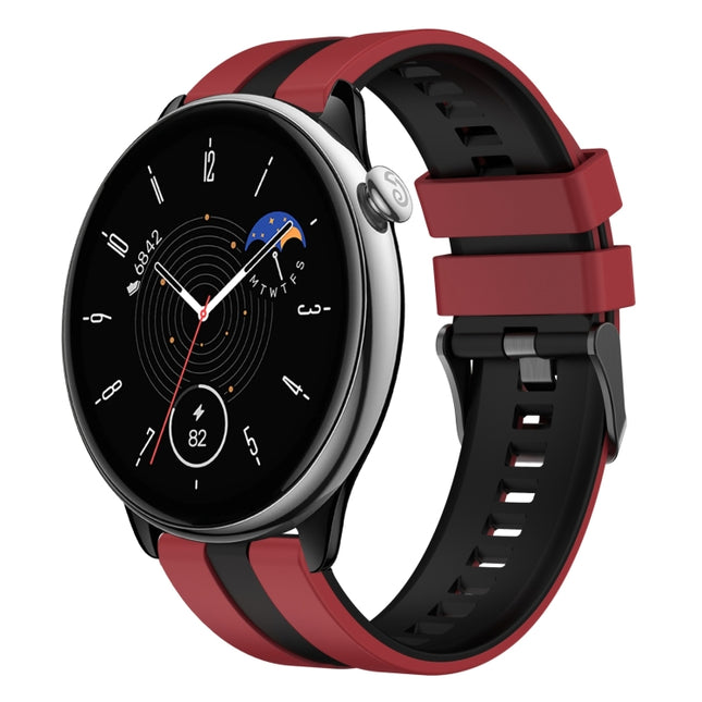 20mm Two-Color Sports Silicone Watch Band, For Amazfit GTR Mini