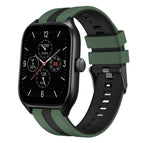 For Amazfit GTS 4 / Olive Green+Black