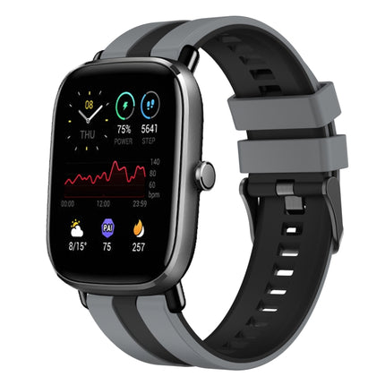 20mm Two-Color Sports Silicone Watch Band, For Amazfit GTS 4 Mini