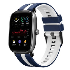 20mm Two-Color Sports Silicone Watch Band, For Amazfit GTS 4 Mini