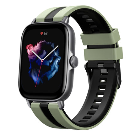 20mm Two-Color Sports Silicone Watch Band, For Amazfit GTS 3