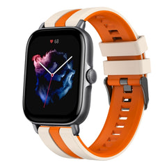 20mm Two-Color Sports Silicone Watch Band, For Amazfit GTS 3