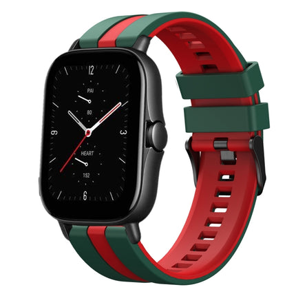 20mm Two-Color Sports Silicone Watch Band, For Amazfit GTS 2E