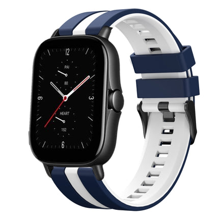 20mm Two-Color Sports Silicone Watch Band, For Amazfit GTS 2E